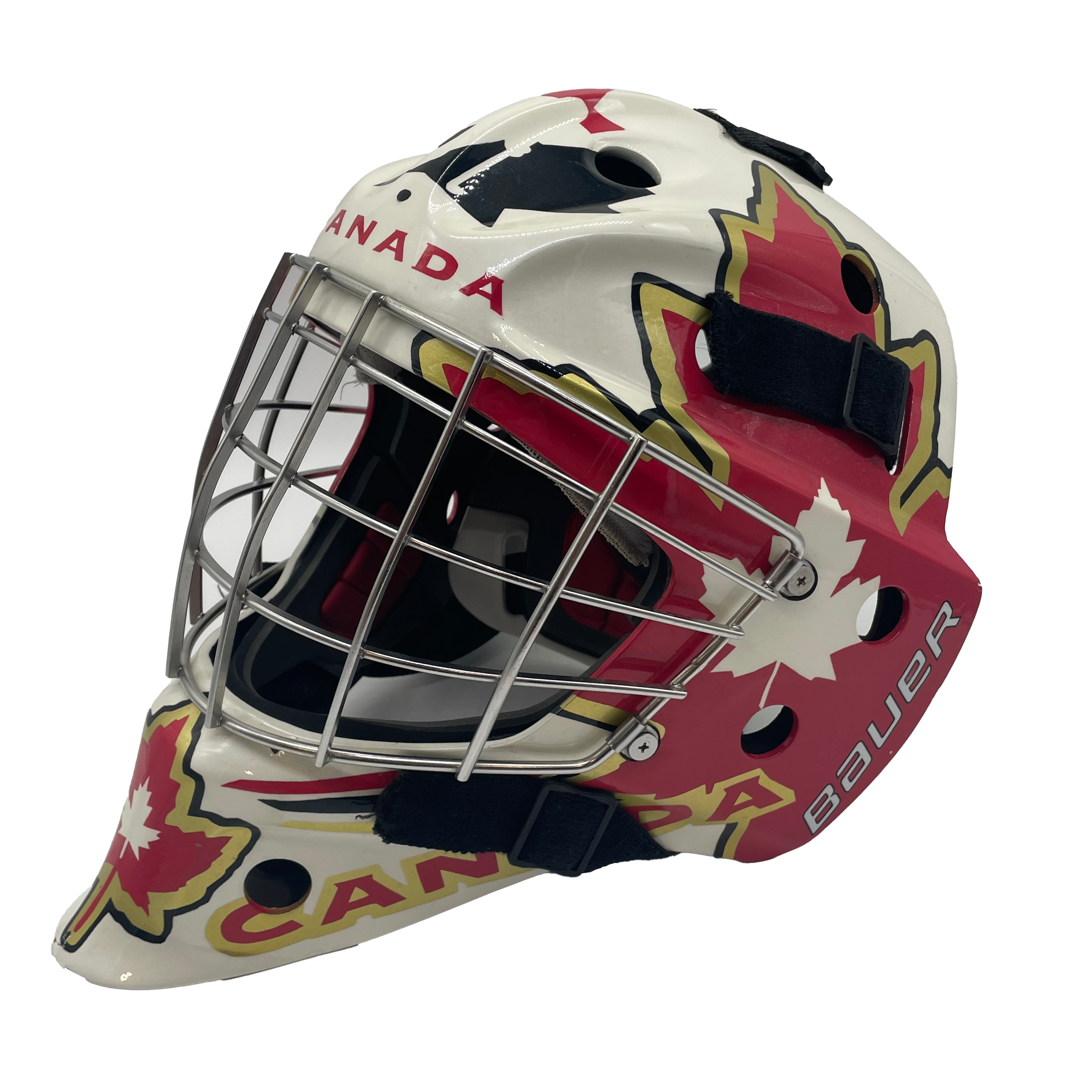 Casque de gardien de but Bauer NME7 d'occasion *Graphique Équipe Canada*